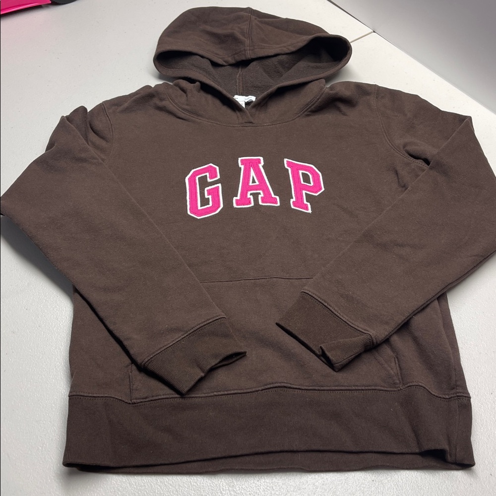Vintage Gap Brown Hoodie  big logo womens, size XS